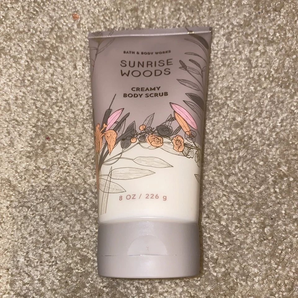 Bath & Body Works SUNRISE WOODS Creamy Body Scrub 8 oz / 226 g NEW - Image 1 of 1