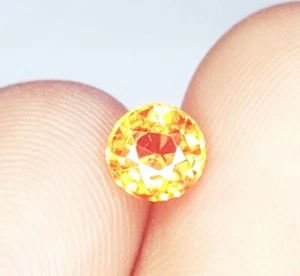 Natural Padparadscha Sapphire Unheated 0.72 Ct Certified Loose Gemstone Sapphire - Picture 1 of 7