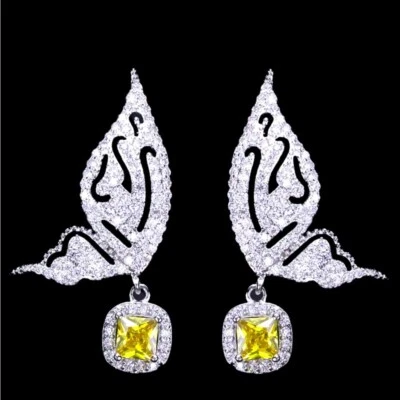 Pendientes Mariposa Lonti Hechos Con Cristales Swarovski S6 Foto 1 de 4