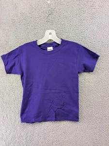 Gildan Heavy Cotton Purple Youth T-Shirt Size M (2-4) Unmarked NEW! - Picture 1 of 5