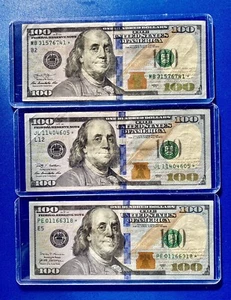 $ 100 STAR NOTE 2003,2009,2017A Lot Of 3  - Picture 1 of 2