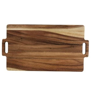 T&G Connect Double Handled Large Rectangular Chopping Board in Rustic Acacia. - Picture 1 of 2
