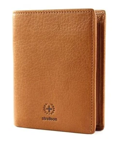 Cartera Strellson Blackwall BillFold V8 marrón coñac nueva - Imagen 1 de 4