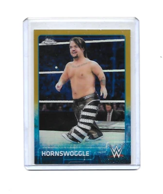 HORNSWOGGLE 2015 TOPPS Chrome Gold Refractor 35/50 WWE Wrestling #33 - Image 1 of 2