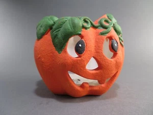 Portaluz para velas de té con temática de calabaza de cerámica Halloween - Imagen 1 de 7