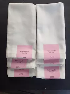 6 NUOVI tovaglioli Kate Spade New York Larabee Dot crema fresca 20x20 - Foto 1 di 4