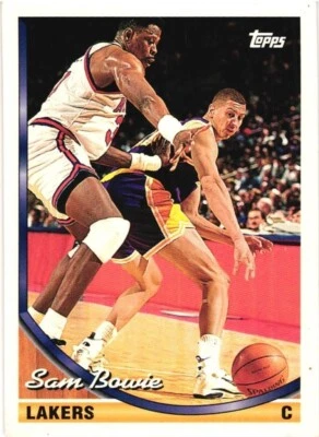 Sam Bowie 1994 Topps Card #318 Los Angeles Lakers NBA Basketball - Image 1 of 2