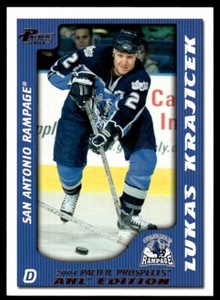 2003-04 Pacific Prospects AHL Gold Lukas Krajicek 884/925 San Antonio Rampage