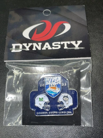 Marshall University -Myrtle Beach Bowl Souvenir Pin 2022 vs Connecticut Huskies Cover