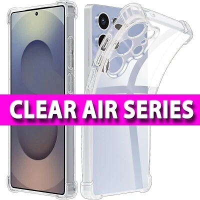 SBOX Case for Samsung Galaxy S25 Edge Ultra S24 FE S23 A16 A36 A56 SHOCKPROOF CLEAR