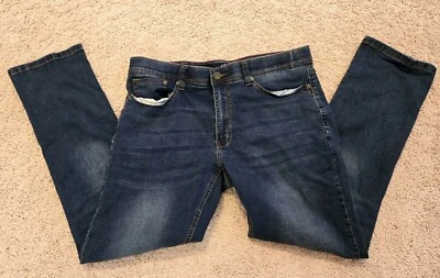 Nat Nast Jeans Men 36x32 Blue Denim Stretch Flat Front Straight Leg - Image 1 of 4