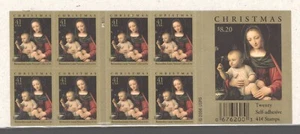 2007 US Scott 4206a 41¢ Madonna and Child Booklet Pane of 20 - Picture 1 of 1