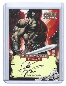 2024 CONAN THE BARBARIAN - San Diego Comic Con SDCC PHILIP TAN AUTOGRAPH - Picture 1 of 2