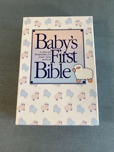 Baby's First Bible KJV Illustrated Nelson 1987 New In Box Baby Book Milestones - Picture 1 of 14