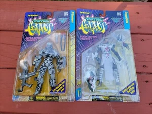 2 Total Chaos Ultra-Action Figures 1996 McFarlane Al Simmons Dragon Blade NEW - Picture 1 of 9
