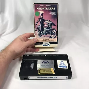 Knightriders (VHS 1983) George A. Romero Action Media OOP HTF w RENTAL STICKERS! - Picture 1 of 8