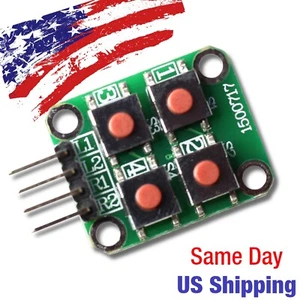 Interruptor momentáneo de matriz matriz módulo de matriz módulo de teclado Matrix Keypad 2x2 4 botones - ¡EE. UU.! - Imagen 1 de 2