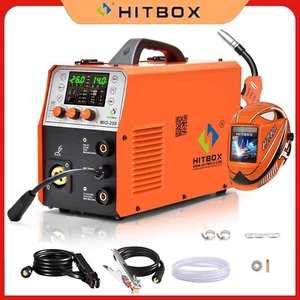 Hitbox 4in1 Mig Welder ARC, LIFT- TIG Gas/Fill Cored MIG, Inverter w/ Helmet - Picture 1 of 22