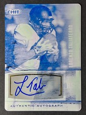 2014 SAGE HIT #A15 Lorenzo Taliaferro 1/1 AUTO Printing Plates Cyan