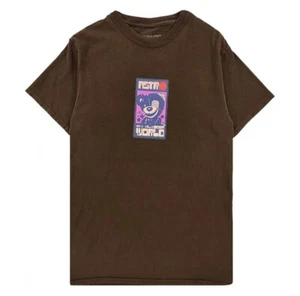 Travis Scott Astroworld Astrofest Scare Bear Tee Men Sz L Brown NEW - Picture 1 of 5