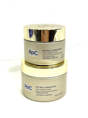 Crema hidratante RoC Retinol Correxion Max usada, 1,7 oz y 3,4 oz, sin sellar/sin caja Foto 1 de 4