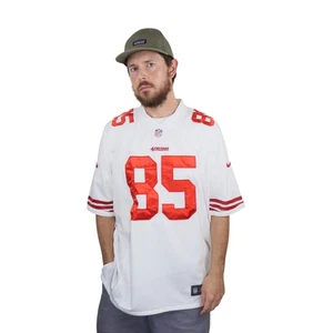 Nike San Francisco 49ers Vernon Davis Jersey Mens XL White Authentic Sewn NFL - Picture 1 of 16