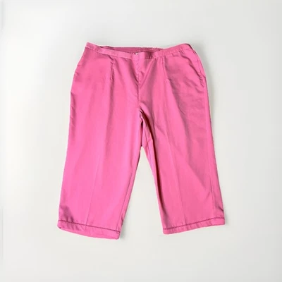 Pantalones capri coral Alfred Dunner ribete ganchillo talla 24W 24 W Foto 1 de 4