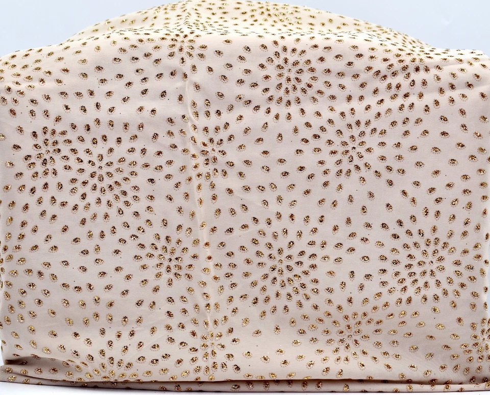 Starburst Gold Glitter Fabric,Beige,Gold Glitter,Polyester,58"x52" - Image 1 of 1