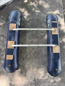 Hobbico Heli-max Inflatable RC Helicopter Floats Pontoons Good Useable Condition - Picture 1 of 4