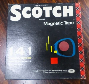 Nastro magnetico vintage Scotch 7" bobina a bobina 141 1200' serie tartan - forse usato - Foto 1 di 6