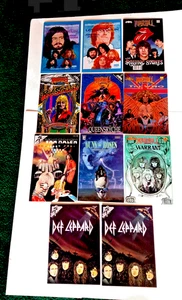 ONE LOT OF ( 11 ) VINTAGE ROCK N ROLL COMICS - Picture 1 of 10