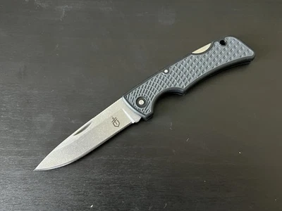 Gerber US1 Pocket Knife Lockback Plain Edge Blade Made In USA - Image 1 of 4