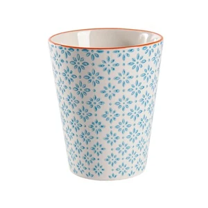 Hand gedruckte Porzellan Tasse Tee Kaffeetassen 300ml Blau - Bild 1 von 5