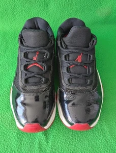 Nike Air Jordan 11 Retro Low Black Red Trainers DM0851-005 UK 6  - Picture 1 of 14