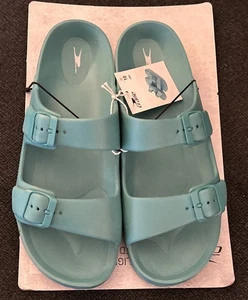 Women’s Crane Lightweight Footbed Sandals, Blue, Size US 10, New On Tag Board - Picture 1 of 11