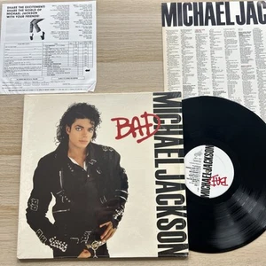 Michael Jackson Bad Original 1987 1st Press LP Complete W/Sleeve In OG Shrink! - Picture 1 of 11