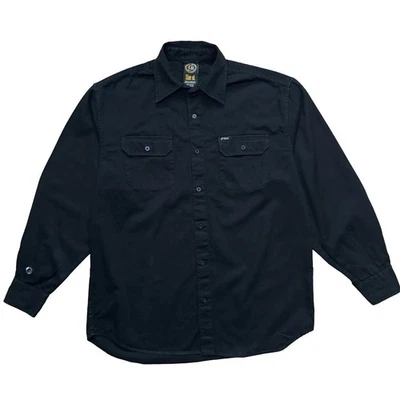 Vintage G-Unit Heavyweight Button Up Shirt Black Long Sleeve 100% Cotton Size XL - Image 1 of 4