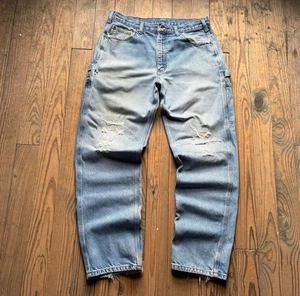 Vintage Carhartt Denim Carpenter Distressed Jeans 36x32 - Bild 1 von 8