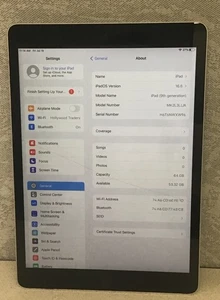 Desbloqueado Usado Apple iPad 9ª Generación 64GB (Ver Descripción) - Imagen 1 de 3