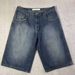 Pantaloncini jeans vintage Dodeca uomo 36x14 blu larghi denim sbiadito Y2K streetwear - Foto 1 di 19