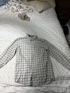 Pepe Jeans Men Regular Fit Silver Multi Check Shirt Size Medium New - Picture 1 of 3