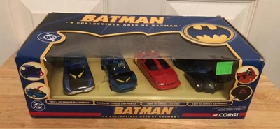 Corgi  4 Car Collectible Ages of Batman  Diecast 2005 Red Bird  Damaged Box New - Image 1 of 4