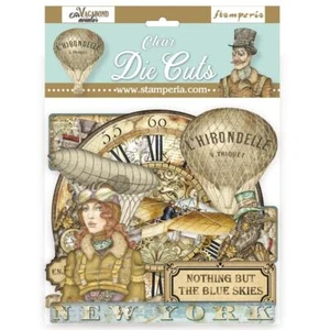 Stamperia SIR VAGABOND AVIATOR - CLEAR DIE CUTS - ACETATE EMBELLISHMENTS - Picture 1 of 1
