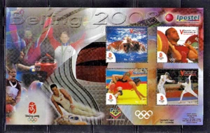 Venezuela: 2008; Scott 1686 hoja de 4 sellos, Beijing Sports Olympic, MNH EBV736 - Imagen 1 de 2