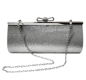 Sasha New York Damen Clutch/Geldbörse Sylver mit Kette Events/Abend/Nacht  - Bild 1 von 6