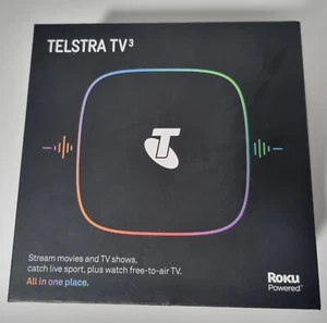 Telstra TV 3 powered By Roku 4K, Model - 4701TL, YOUTUBE NETFLIX Disney STAN - Picture 1 of 4