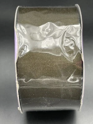 Paper Mart 2-1/4" x 25yd Brown Grosgrain Ribbon Roll - Image 1 of 3