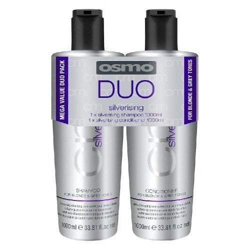 Osmo Silverising Shampoo & Conditioner Twin 2 x 1000ml Duo Pack - For Blondes an