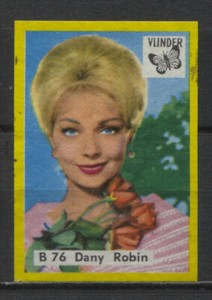 Dany Robin Dutch Movie Film Music Star Trading Card B76