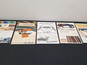 5 Vintage 1941 CHRYSLER ADS Original Print Ad - Picture 1 of 6